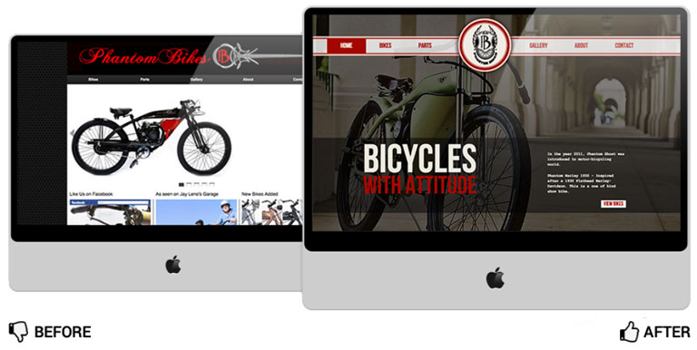 Before and After Website Design